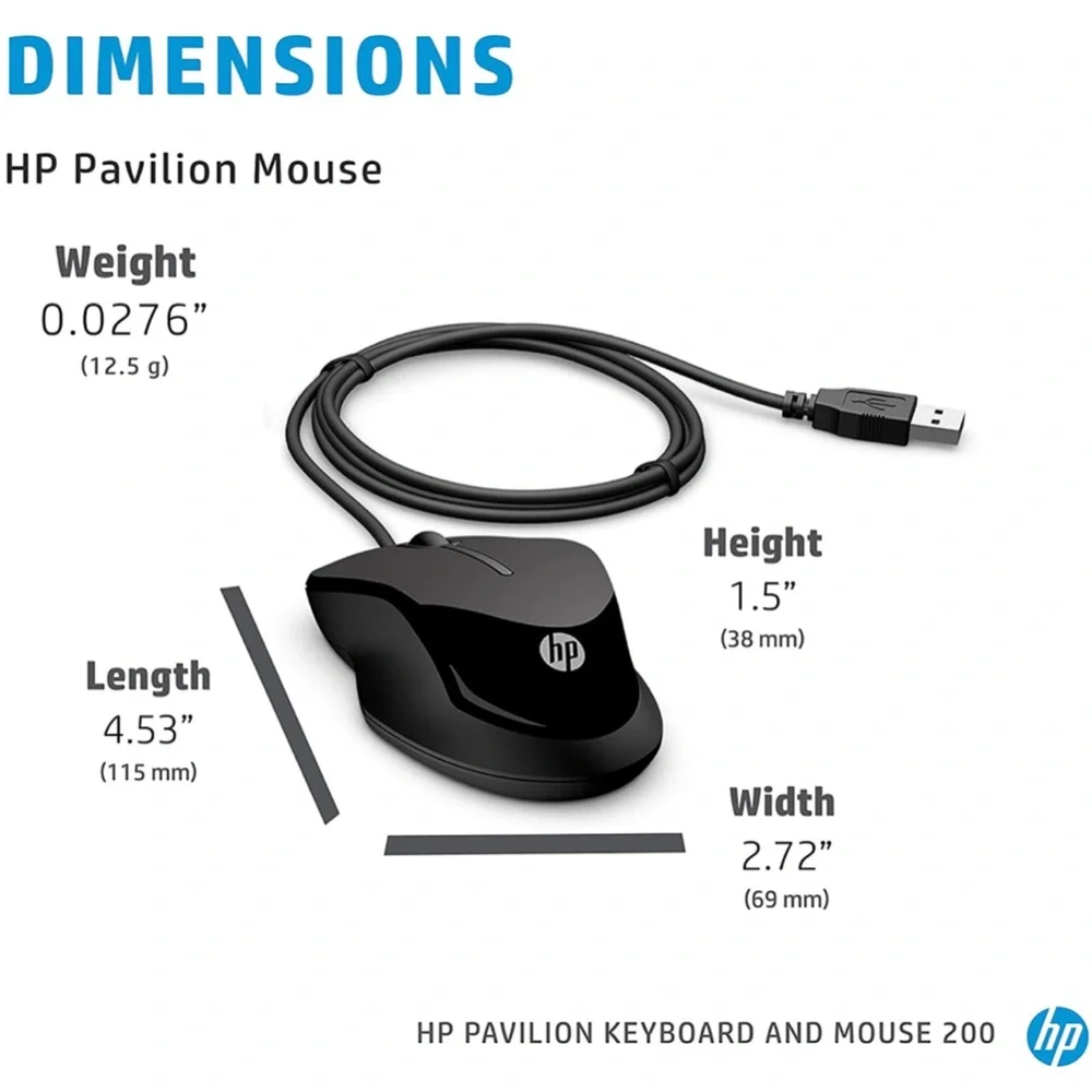HP Pavilion Wired Keyboard and Mouse